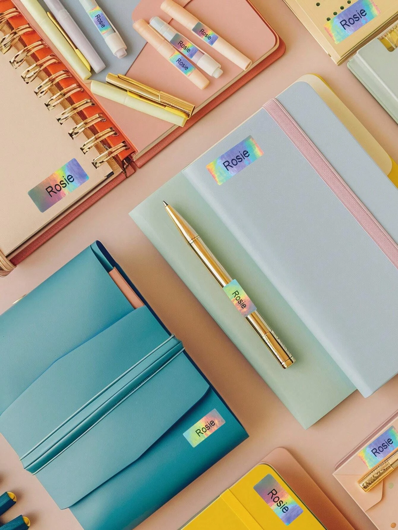 ملصقات اسم مخصصة مقاومة للماء للأطفال العودة إلى اللوازم المدرسية الرعاية النهارية متينة عالية الجودة