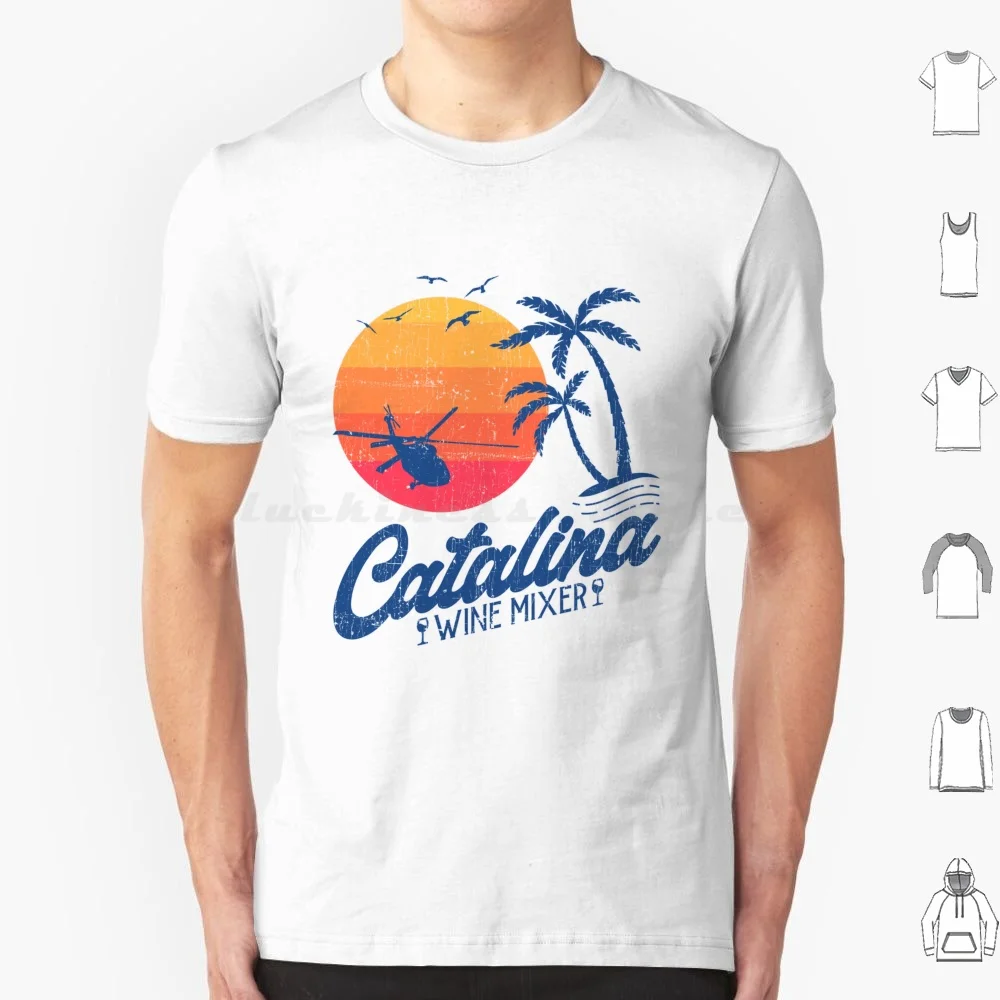 Catalina misturador de vinho-filmes de culto t camisa 6xl algodão legal t catalina misturador de vinho praia melhores amigos barcos e enxadas pesca engraçado