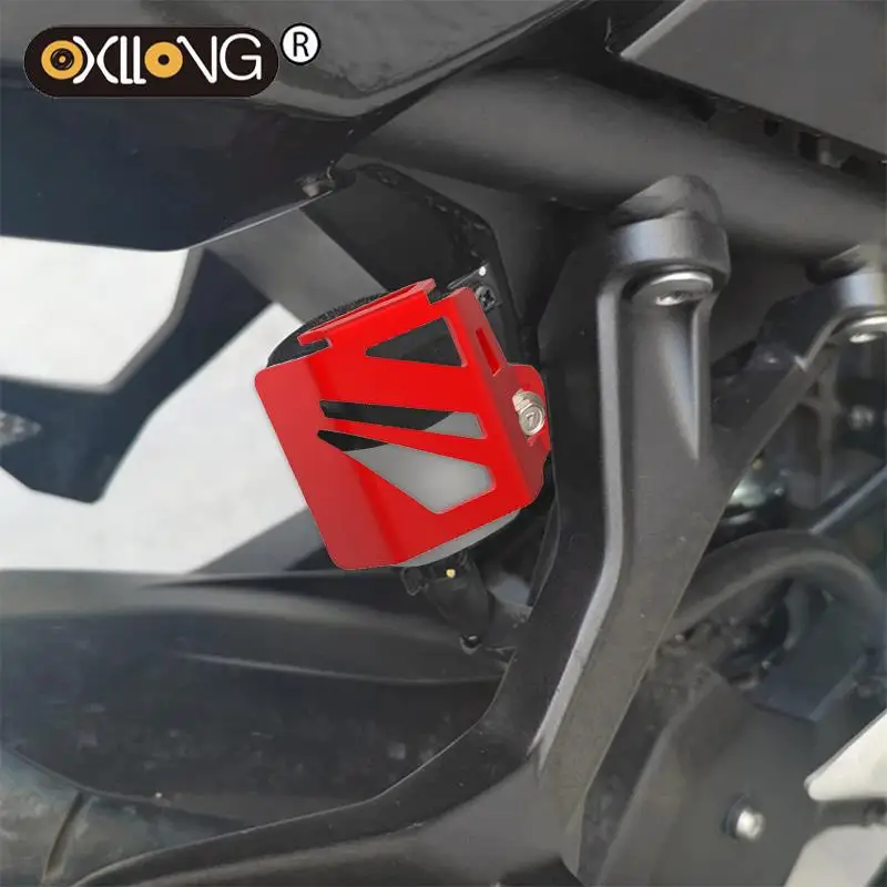 For Ducati MTS1100 Multistrada 1200S GT 1260 Monster 696 821 DesertX  Rear Brake Fluid Reservoir Guard Cover Protector Oil Tank