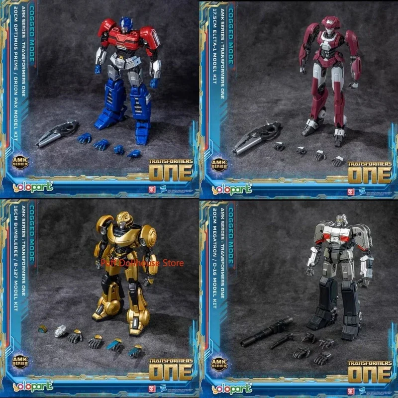 Originele Transformers 8 Origins een AMK Optimus Prime Megatron Bumblebee Alita anime figuur model speelgoed promotie cadeau collectie