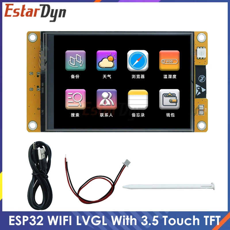 ESP32 LVGL WIFI&Bluetooth Development Board 3.5 inch Touch 240*320 Smart Display Screen 3.5 inch LCD TFT Module