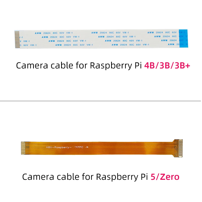 Raspberry Pi CSI Camera Cable 15 30 50 100 200 CM Flexible Flat Cable 15Pin Ribbon Cable Line for RPI 5 4B 3B+ 3B Zero