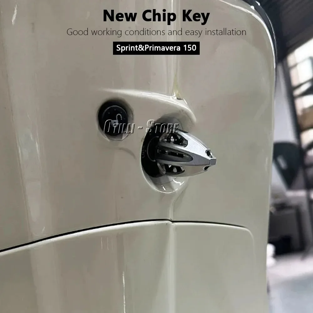 Akcesoria motocyklowe do pedałów aluminiowych Piaggio Vespa 2024 - zapasowy chip klucza i części modyfikacyjne