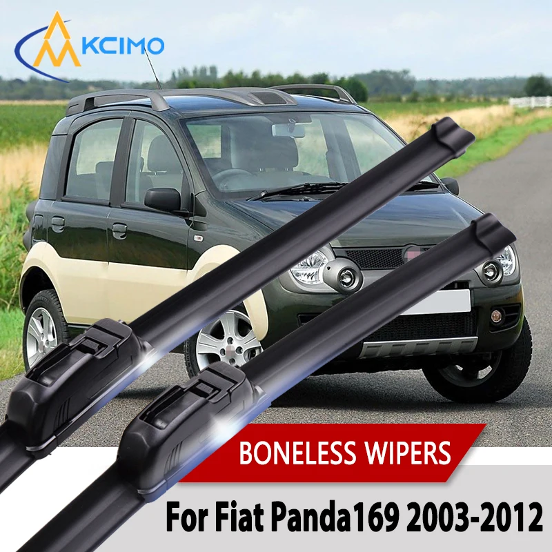 

Car Wiper For Fiat Panda 169 2003-2012 Wiper U-type Soft Rubber Boneless Wiper HD Quiet Durable Automotive Wiper 22"+16"