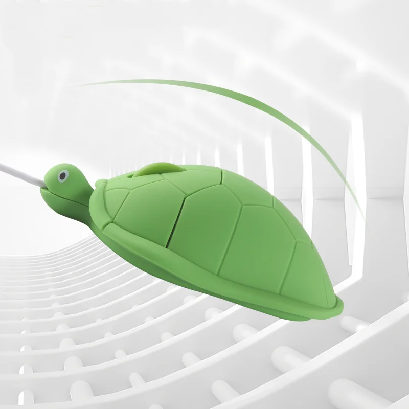 Groene Schildpad 2.4G Bedrade/Draadloze Muis Mute Knop 1600Dpi Auto Slaap Mini Office Muis Geschikt Voor Computers Laptops