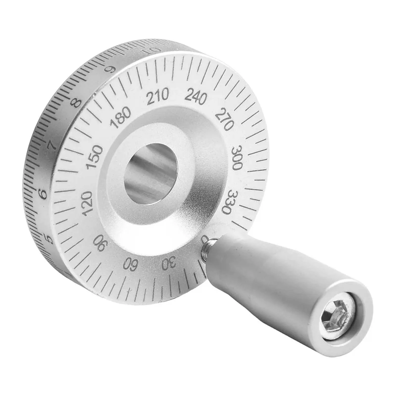 

Aluminum Alloy Lathe Hand Wheel with High-definition Scale, Manual Slide Hand Crank Wheel for Metalworking Equipment