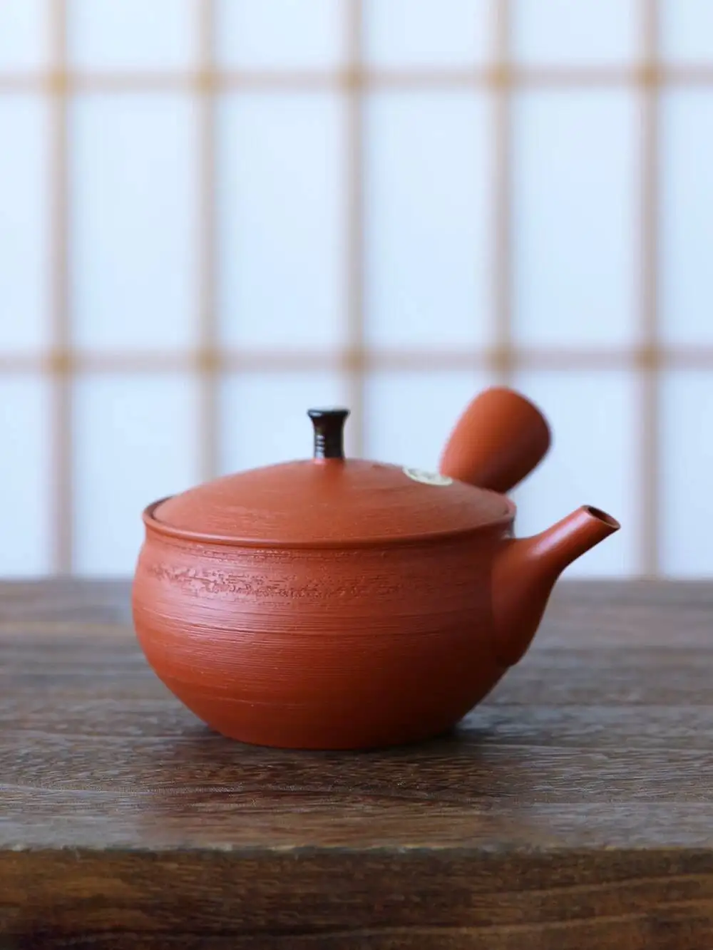 In Stock Japanese Imported Tsubakiyaki North Dragon Kiln Handmade Red Clay Horizontal Handle Teapot Side-Handle Tea Pot