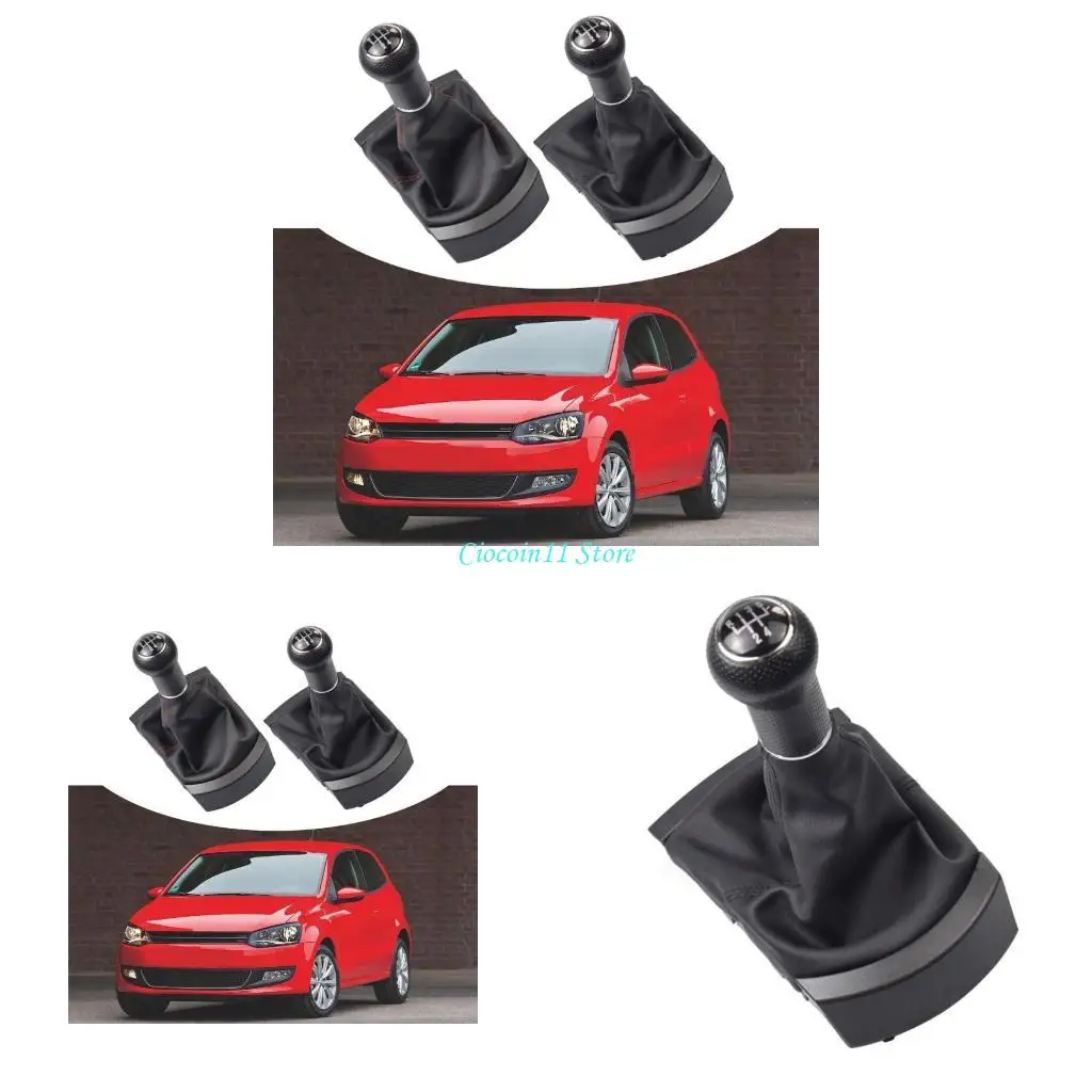 

Y1UB Car Styling 5 Speed Gear with PU Leather Boot Smooth Shifting Easy Installation Gear for Seat 2002-2010