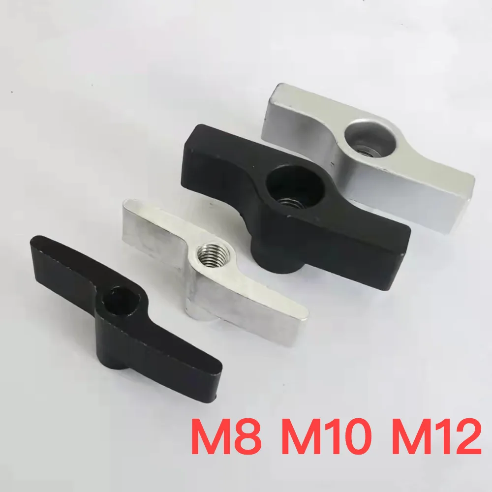 4Pcs M8 M10 M12 Wing Nut Truss Clamp Handle Parts Aluminum Stage Clamp Handle Nut Knob T-nut For Lighting Stand Hook Accessories