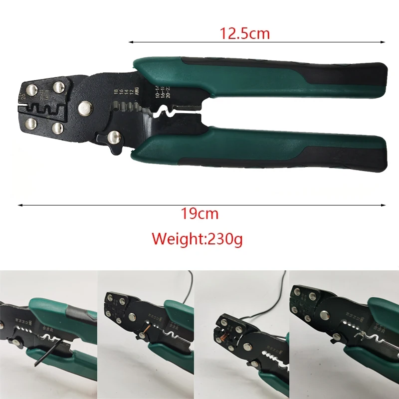 Multi-function Mini Electric Terminal Crimping Pliers With Wire Stripping Cutting Hand Crimping Tool Multiple Connector Kits