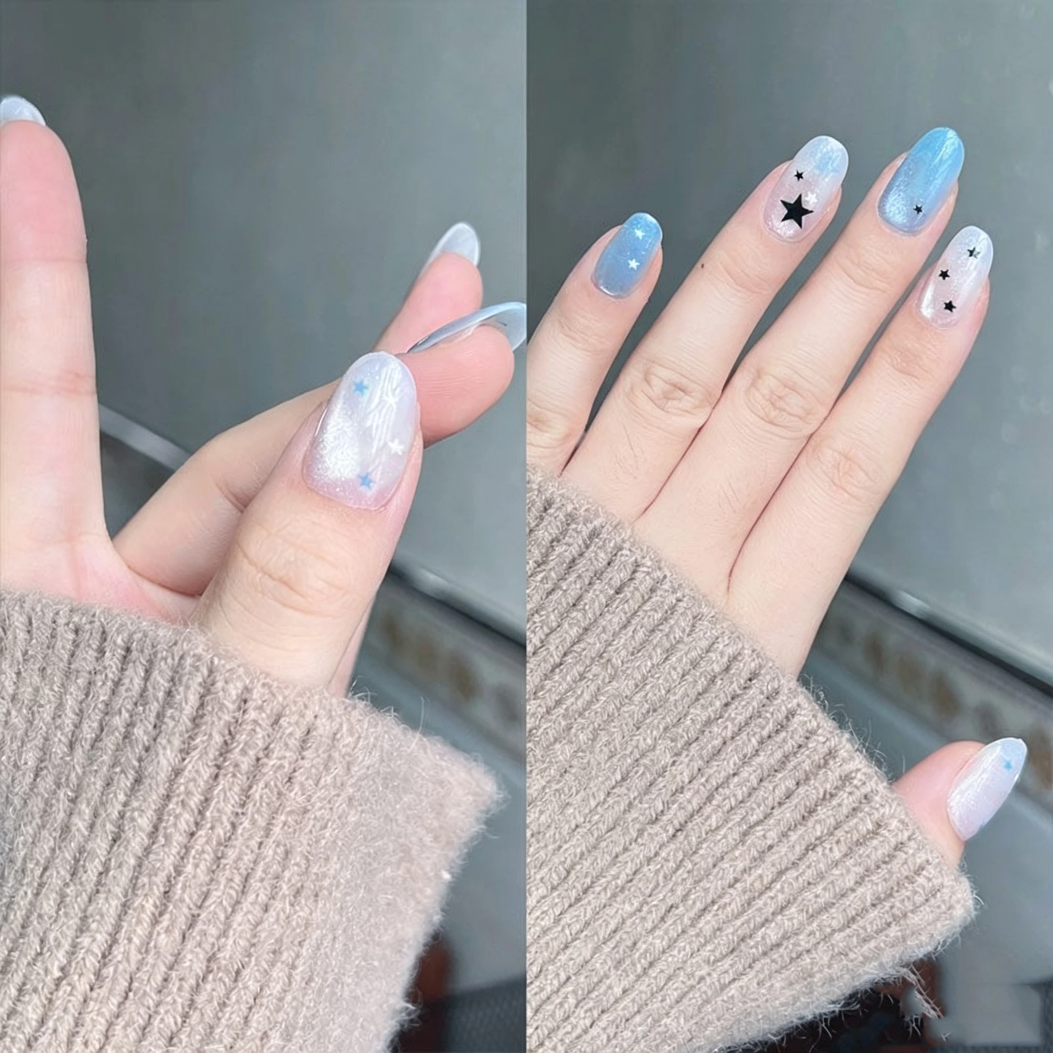 10 Uñas Postizas Cortas y Redo - Nail Art Cat Eye reseña y precio