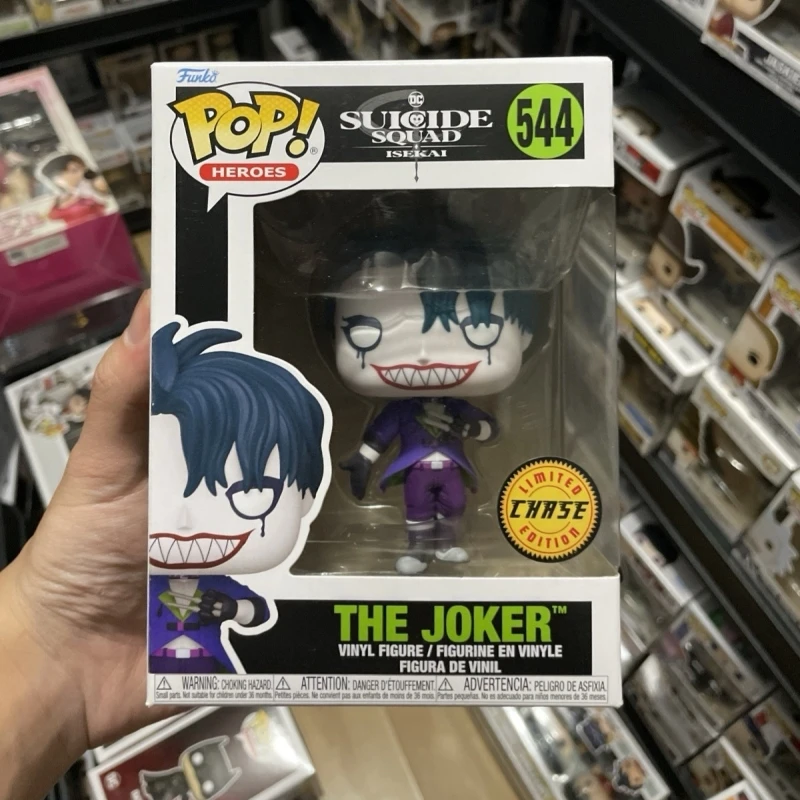 Funko Pop! The Joker 544 Limited Chase DC Heroes Suicide Squad Isekai Vinyl Figure Anime Collectible Model Desktop Decor Gift