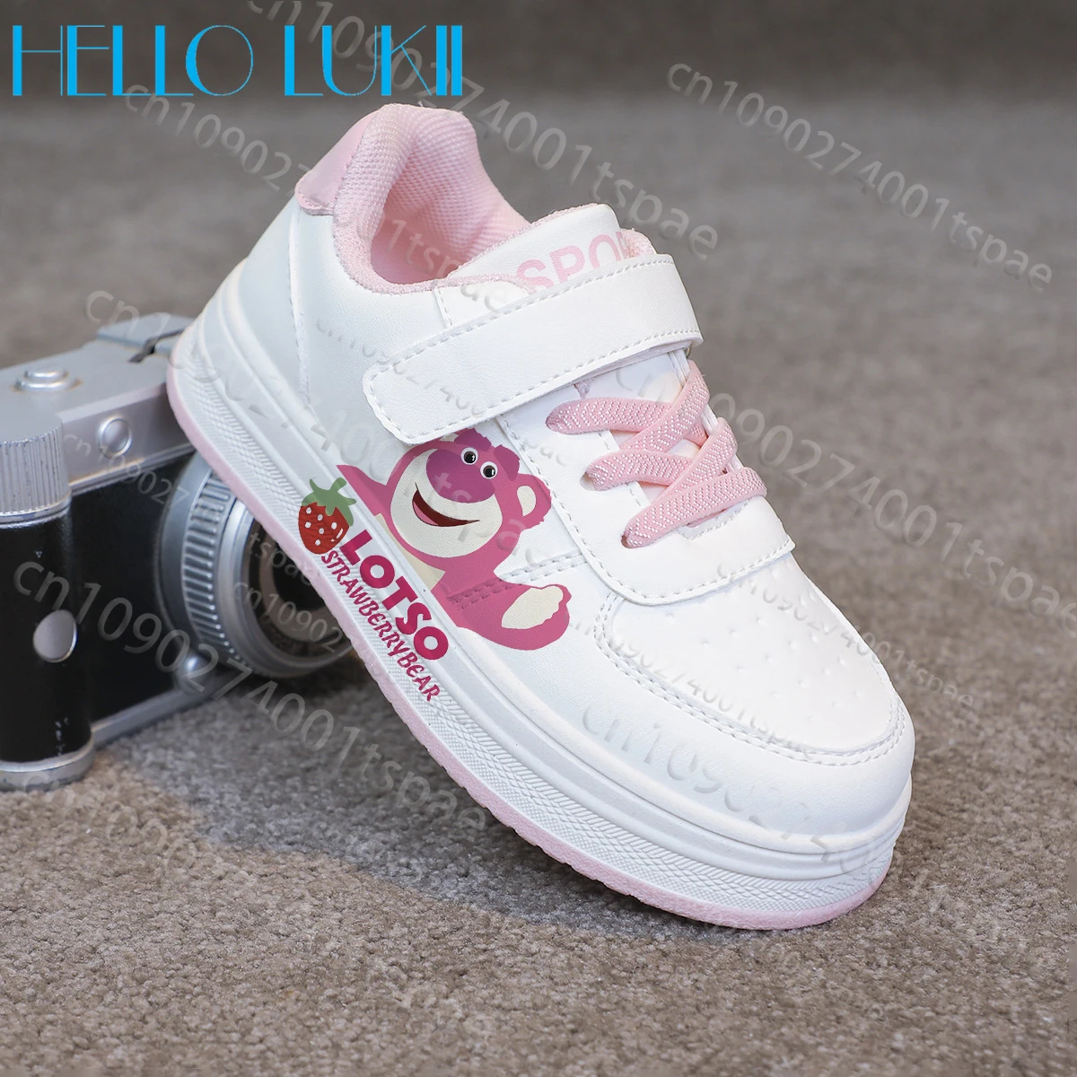 

Детская обувь Lotso с мультяшным дизайном для девочек, очень милые розово-белые кроссовки, популярные, удобные, мини-размер