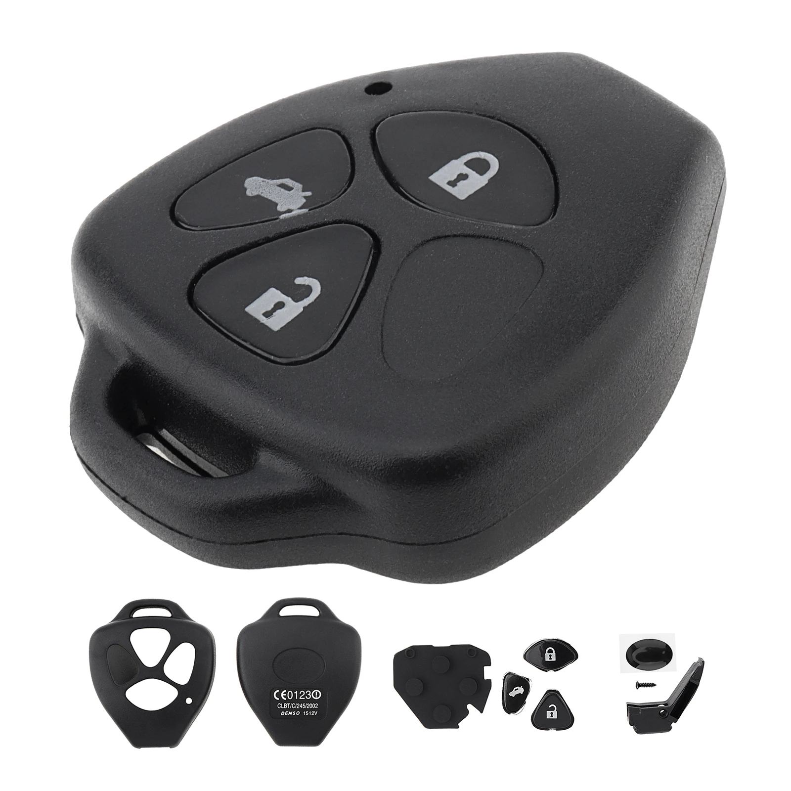 

2 3-кнопочный автомобильный брелок с дистанционным управлением, подходит для Toyota Yaris Venza Corolla RAV4 tC xA xd, чехол для смарт-брелока с дистанционным управлением