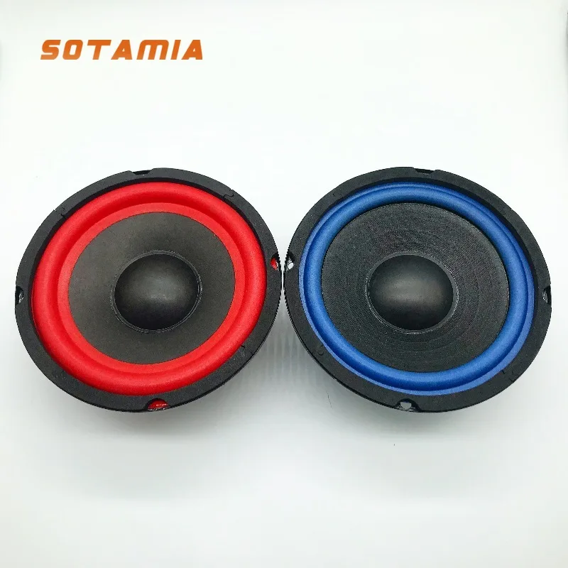 

SOTAMIA 1Pcs 5 Inch Subwoofer 4 Ohm 30W Full Frequency Midrange Bass Speaker Foam Edge DIY Home Speaker Two-way Car Motorcycle