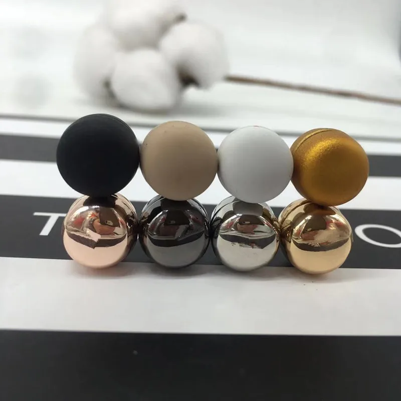 12pcs Safe Magnetic Brooch of Hijab Scarf Strong Metal Plating Magnetic Hijab Luxury Accessory No Hole Pins Brooches XT174