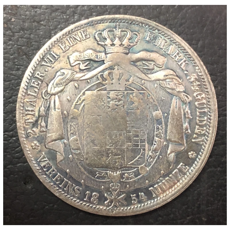 1854-B الدول الألمانية 2 ثالر - عملة نسخة فيلهلم