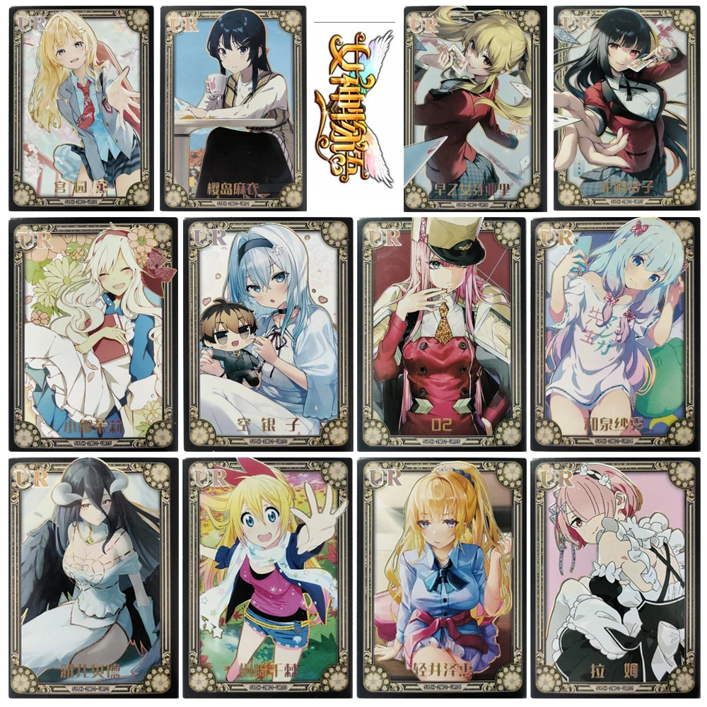Goddess Story UR Izumi Sagiri albedo Sakurajima Mai Miyazono Kaori Violet Tsube Aika Collectible card textured colorful shimmer