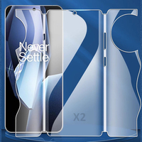 2Pcs All Inclusive 2in1 Butterfly Screen Protector For Oneplus 13 13R 12 11 ACE 5 Pro Soft TPU Front Back Hydrogel Film