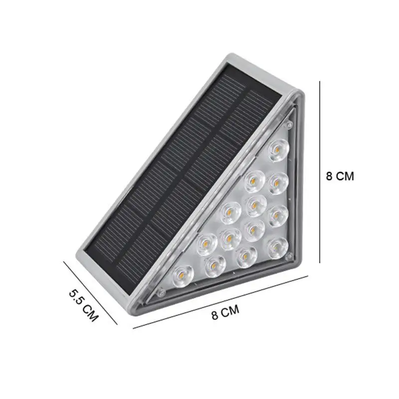 Luz Led Solar para exteriores, iluminación para escaleras, lámpara Solar para jardín, iluminación para exteriores