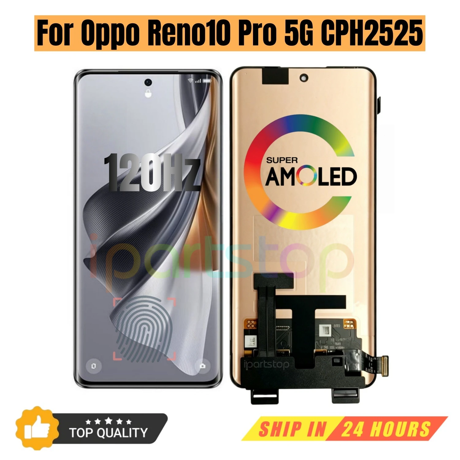 iparts-replacement-new-display-for-oppo-reno10-pro-5g-cph2525-120hz-amoled-touch-screen-digitizer-assembly-oem-all-functions