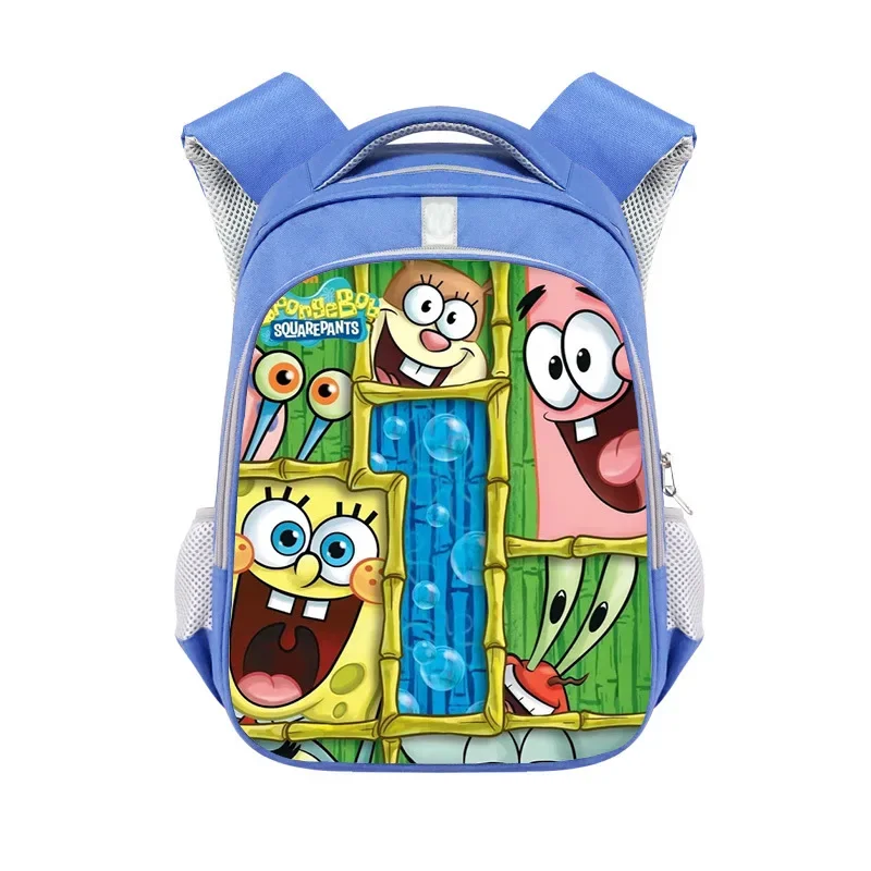 SpongeBob SquarePants Shoulders Bag Anime Patrick Star Children Backpack Cartoon Blue Schoolbag Cute Student Stationery Bag New