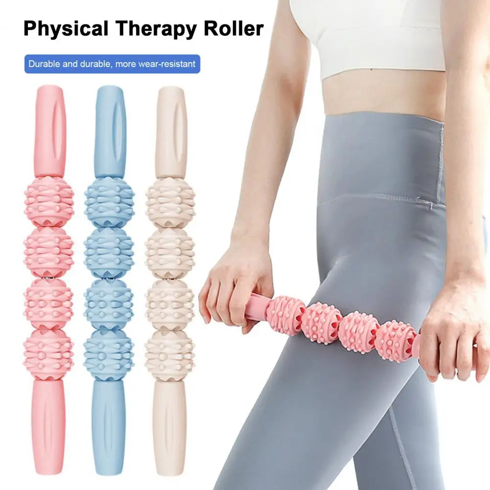 34.2cm Massage Roller Muscle Sore Physical Therapy Hand Waist Leg Arm Belly Back Body Roller Massager Stick Shaft Rolling Pin