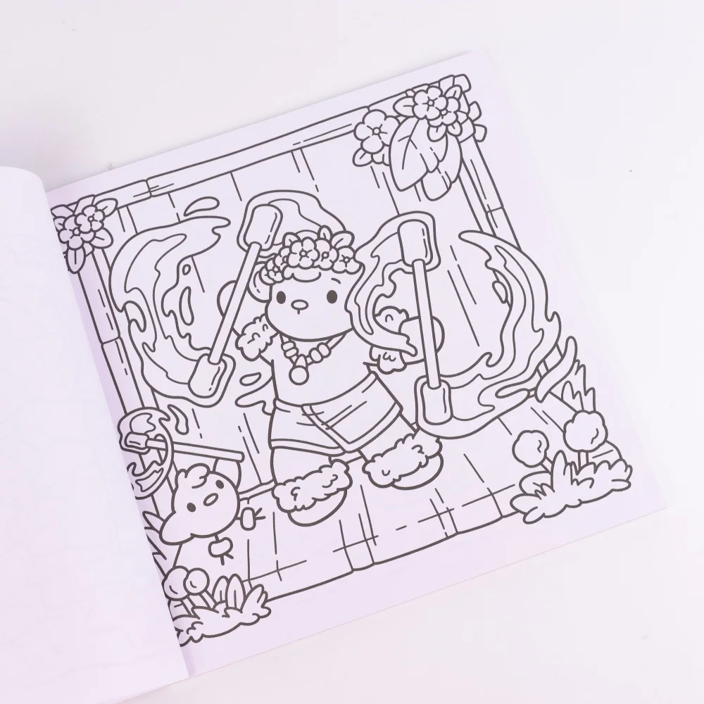 Cozy Hawaii Coloring Books, Tropical Scenes, Easy Coloring, For Home Parent - Child DIY, Relax, Unwind, Boost Creativity