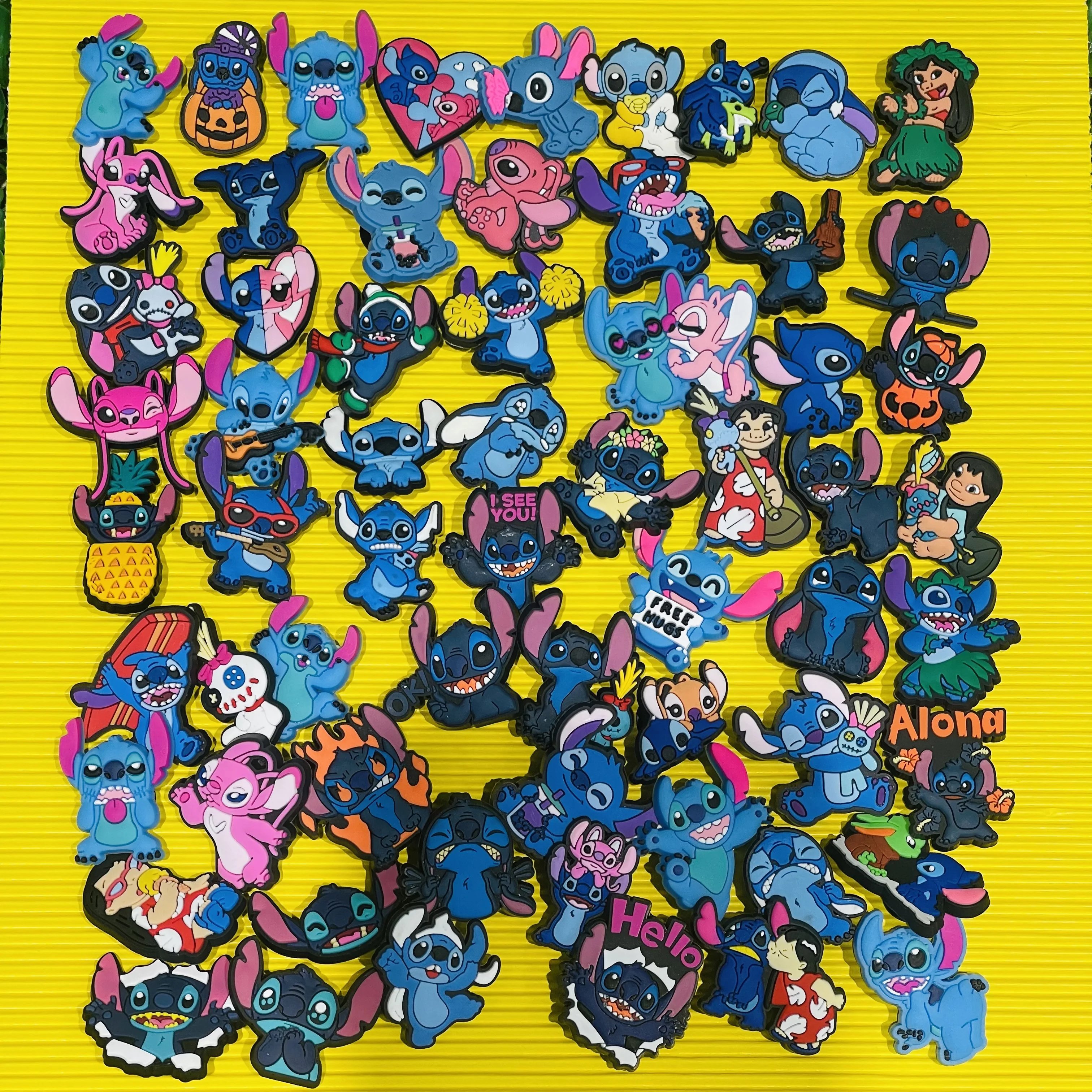Mesuca 63-100Pcs Mixing Fashion Cartoon Pvc Shoe Charms For Clogs Pins Sandals Shoes Decoration Shoe Accessories Holiday Present