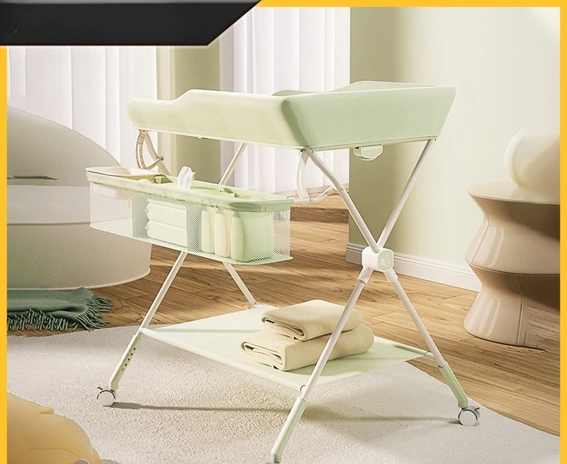 Diaper table Baby care table Movable folding crib Changing bath Newborn baby changing diaper