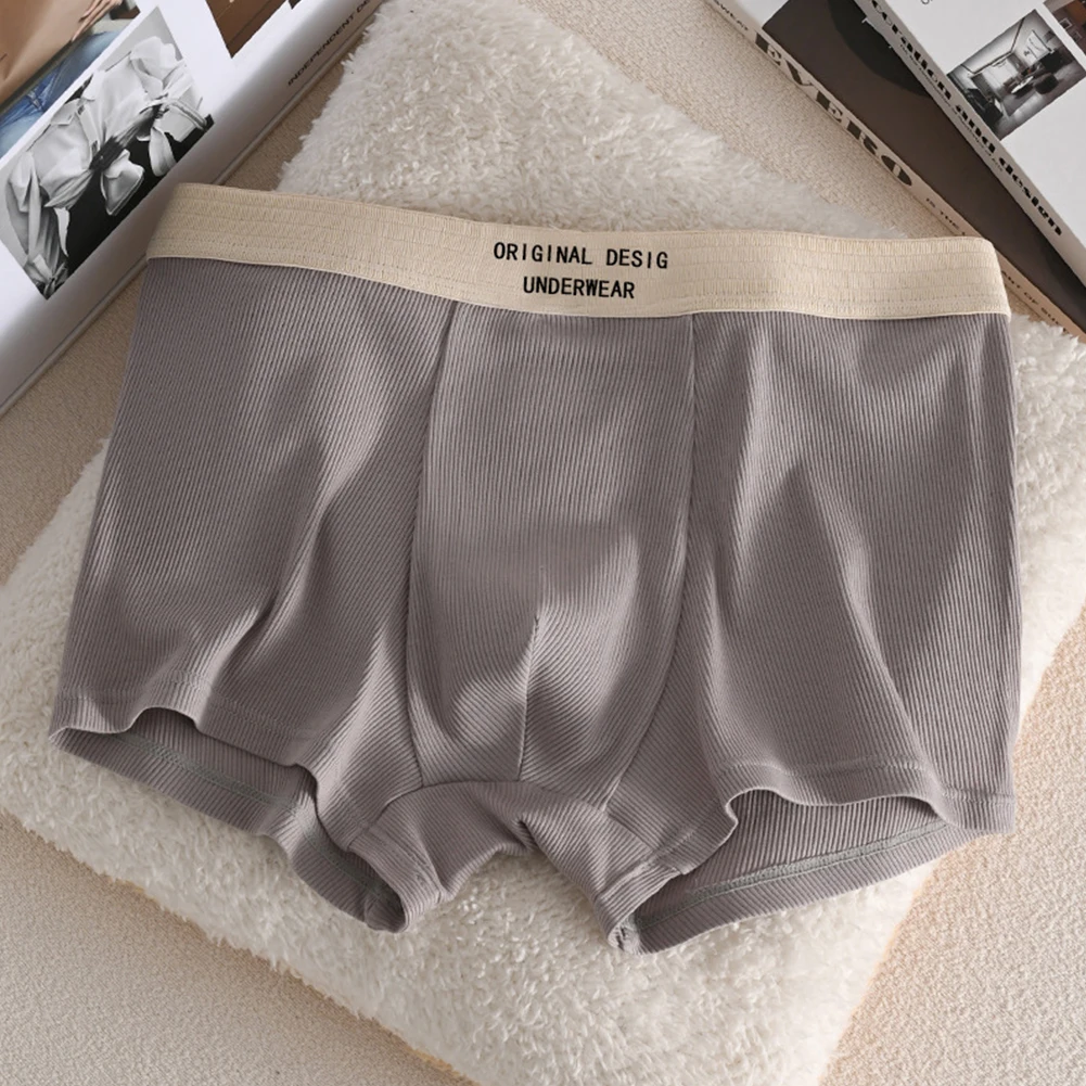 Comfortable Daily Wear Mid-rise Trunks Breathable Underpants Breathable Mid-rise Underwear Cotton 95 Cotton Fabric