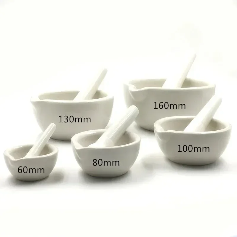 Household Ceramic Mortar and Pestle Set Grinding Bowls for Kitchen Spices Teas Garlic Pepper Grinder Mini Herb