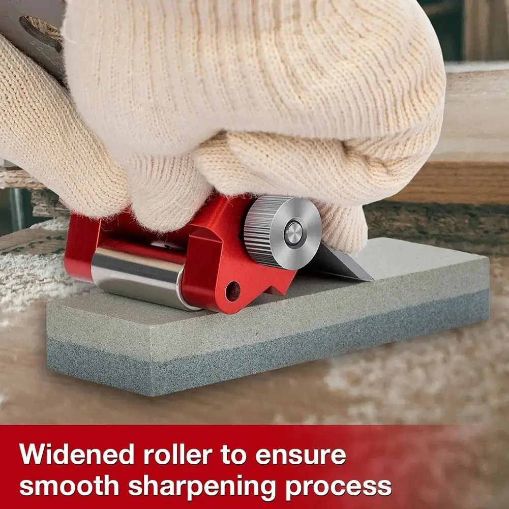 Aluminum Angle Adjustable Sharpener Perforator Tool Chisel Bracket Edges Adjustment Fixing Sharpening Wood Width Jig V2L8