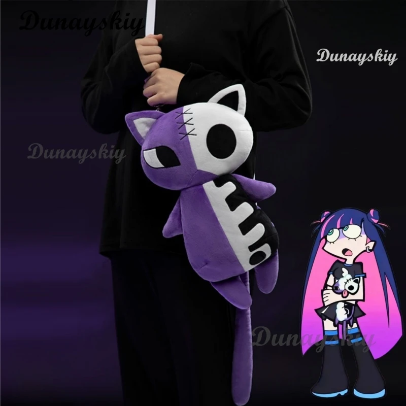 

Anarchy Skull Cat Backpack Moe Anime Stocking Cosplay Versatile Crossbody Single Shoulder Bag Original Handmade Halloween Prop