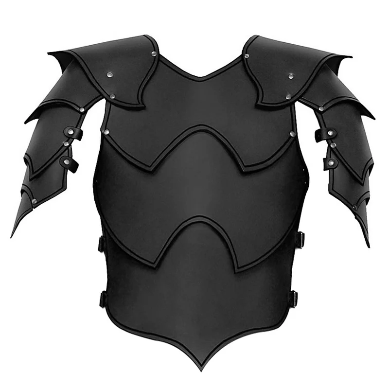 

Medieval Elf Knight Leather Body Shoulder Armor Viking Warrior Archer Cosplay Costume LARP Cuirass Breastplate Halloween Outfit