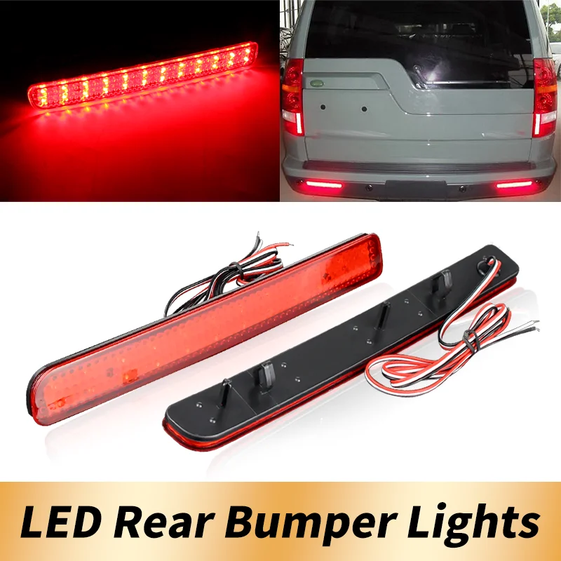 2x For Land Rover Discovery 3 4 LR3 LR4 Range Rover Sport L320 XFF500030 XFF500020 Rear Bumper Reflector Brake Light Signal Lamp