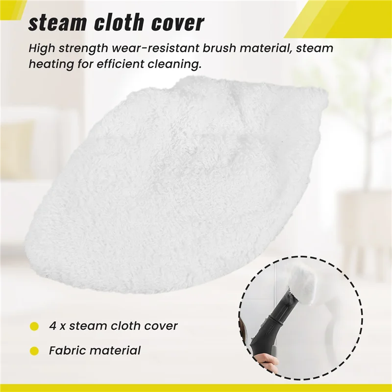 

YWDZ-For Karcher SC1 SC2 SC3 SC4 SC5 Hand Brush Handheld Brush For Steam Cleaner Replacement Attachment,Hand Brush+Steam Mop