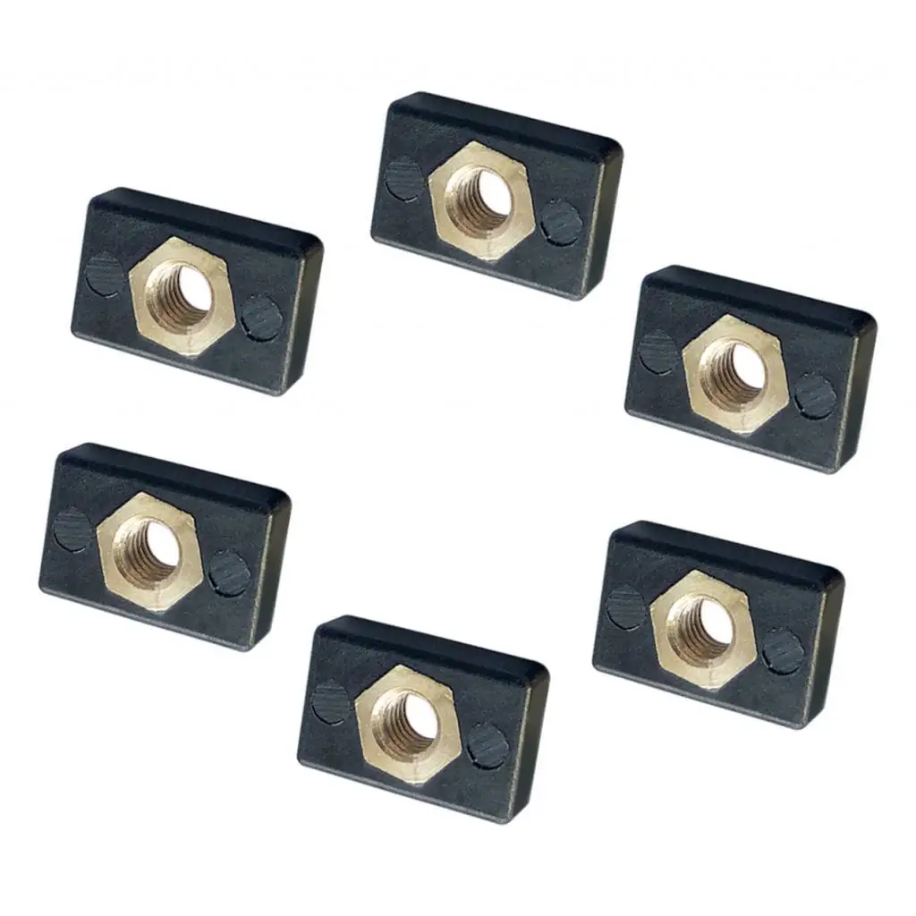 Kayak Marine Fasteners M6 Rail Mount Nut Nylon Copper Kit for Boat Hardware Canoe Fitting DIY - view 6