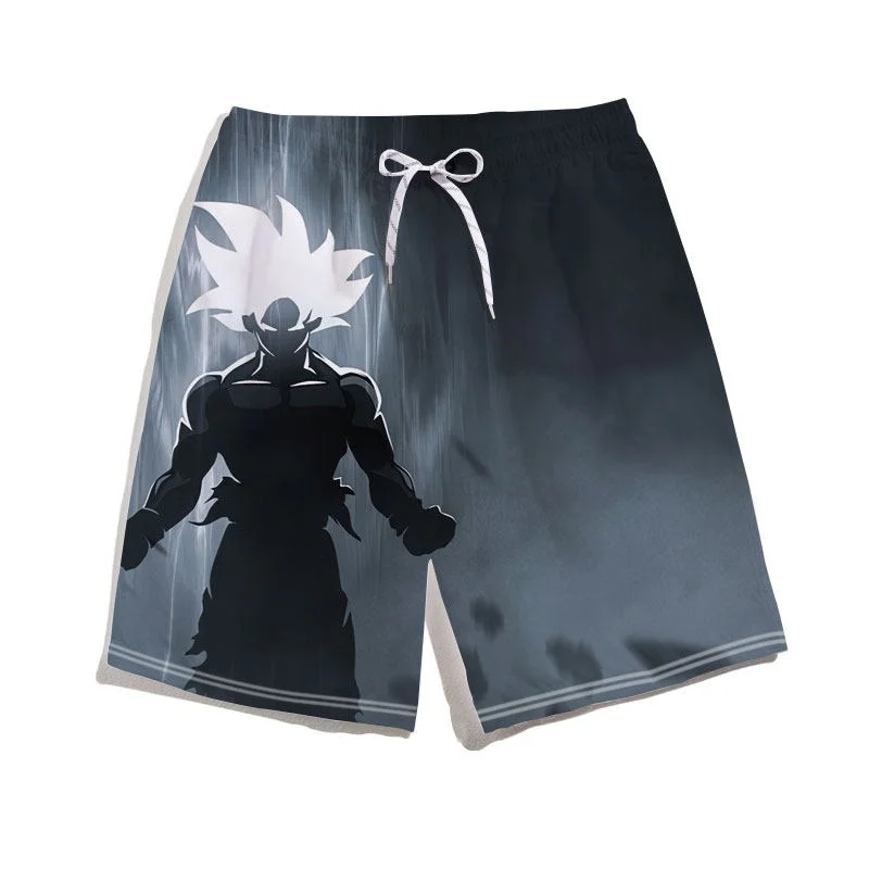 Dragon Ball Anime Goku Peripheral Printed Shorts 2026 Summer Sports Men's Loose Breathable Shorts