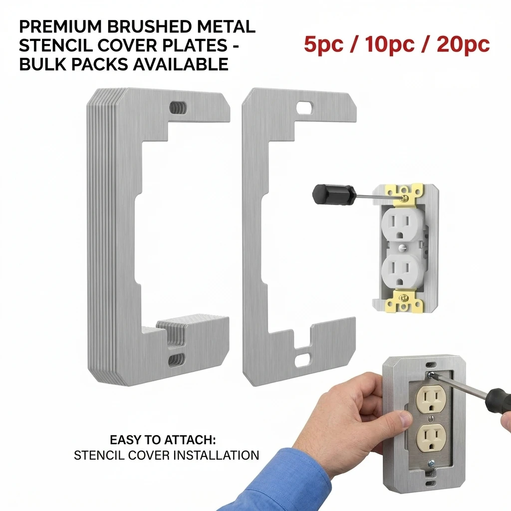 5/10/20PCS Wall Plate Spacer,Spacers for Electrical Outlets, Metal Flush Fit Device Leveling Plates for Electrical Outlet Repair