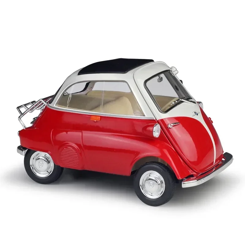 WELLY 1:18 BMW Isetta 6 أنماط دييكاست نموذج سيارة سيارة كلاسيكية سبيكة معدنية سيارات لعبة للأطفال هدية جمع الديكور