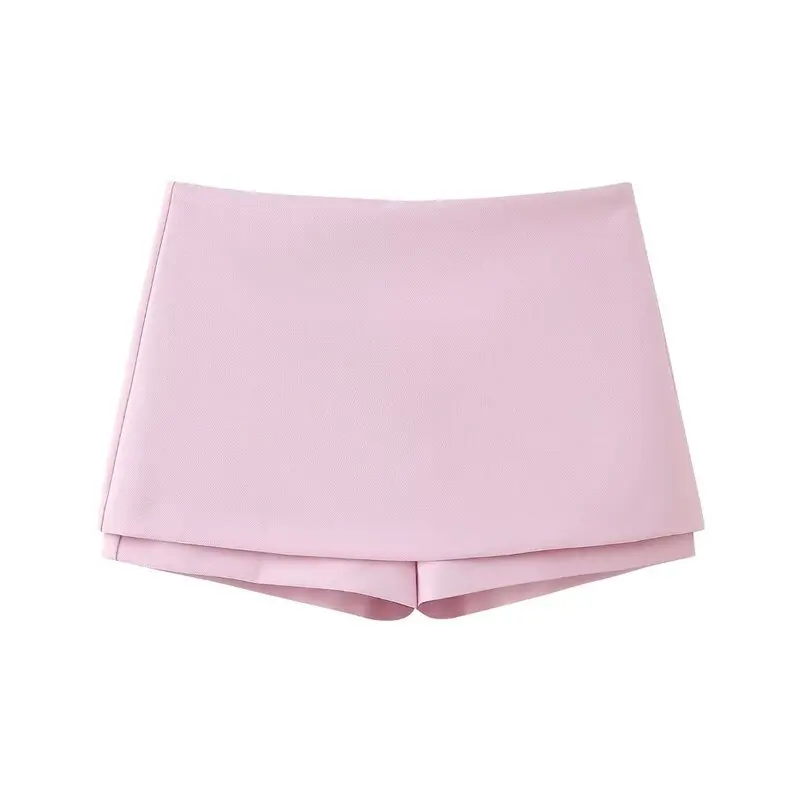 Spring 2024 Women's Low Waist Versatile Slimming Design Sensation Skirt Pants Casual Shorts Length Material 100% Other