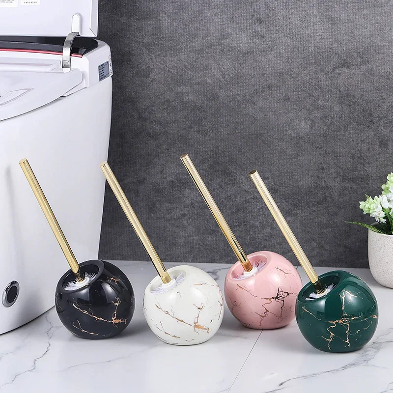 Bathroom Supplies Ceramic Toilet Brush Household No Dead Corner Toilet Cleaning Artifact Long Handle Toilet Brush Toilet Brush