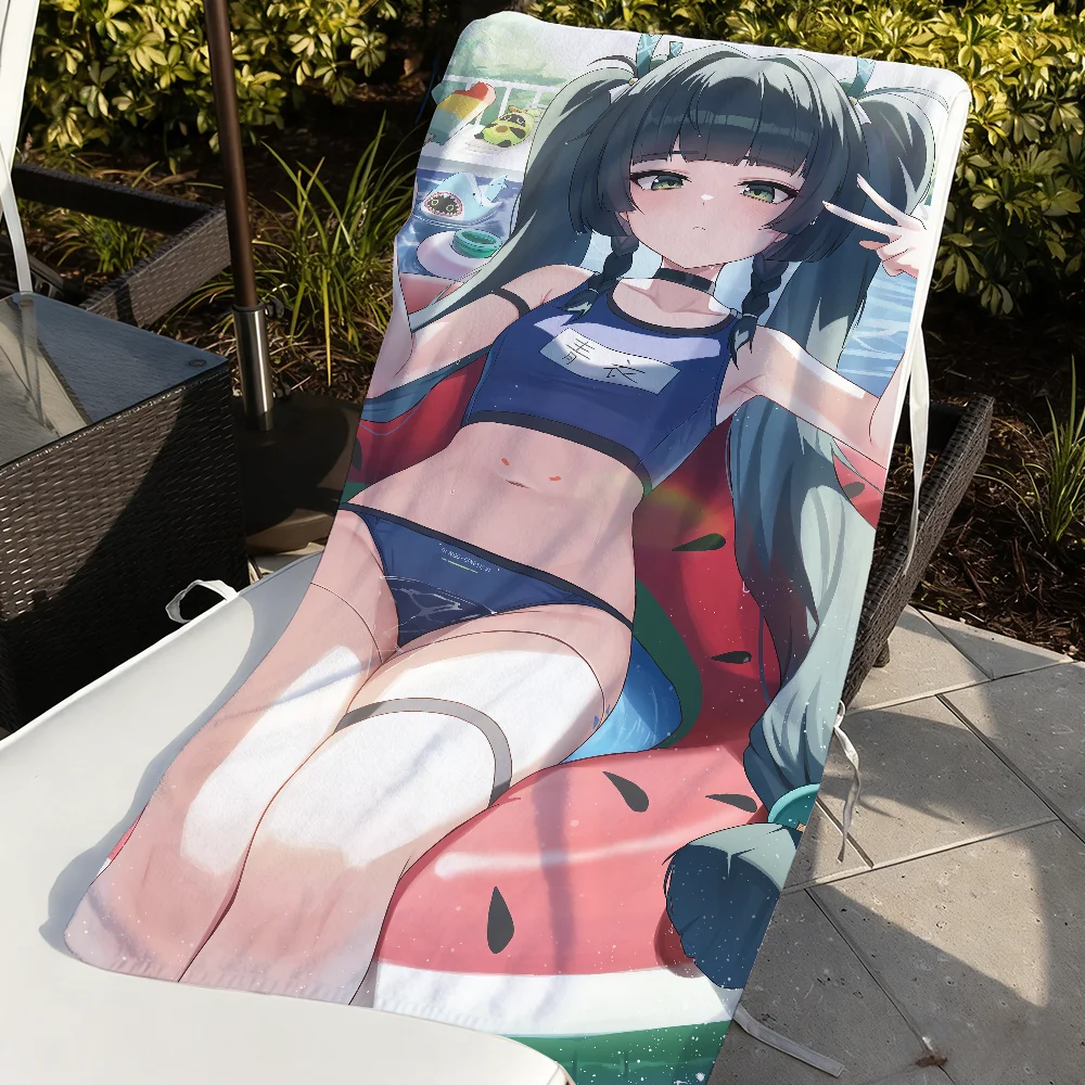 Zenless Zone Zero Qingyi Towel For Swim Yoga Gym Quick Drying Soft and skin-friendly Beach Towels All-Season
