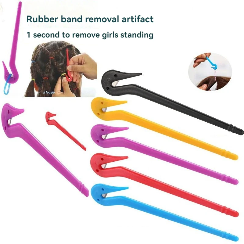 Children's Disposable Rubber Band Removal Headband Girl's Hair Care Tool Braided Design Non-Injury Band Knife