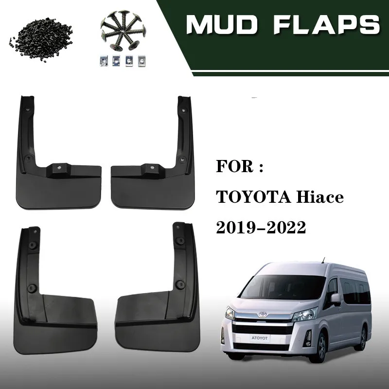 Mudguards for Toyota Hiace GranAce H300 2019 2020 2021 2022 Front Rear Mud Guards Mud Flaps Mud Guard Splash Guards Accessories