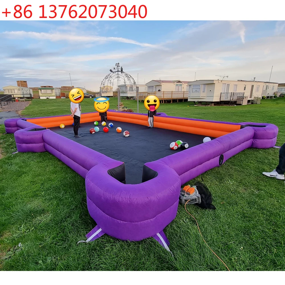 Commercial Inflatable Snookball Table - Giant Outdoor Human Billiards for Unbeatable Event & Carnival Fun