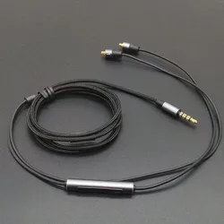 K3003 Earphone Upgrade Cable 3.5mm to MMCX Braided Nylon Wire Replacement Headphone Cable 3.5mm Wired Earphones