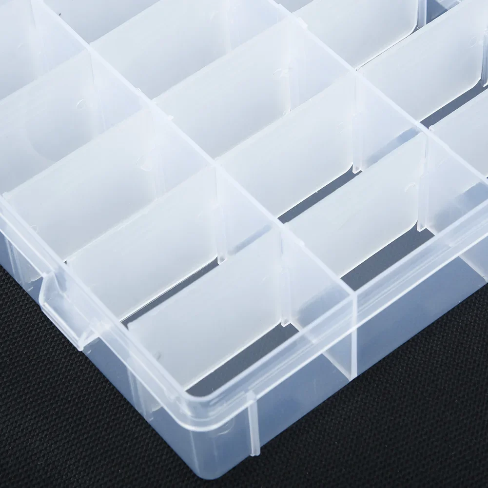 Plastic Jewelry Boxes Plastic Tools Box Adjustable Craft 10 15 24 Compartment Organizer Storage Boxes Case Packaging Wholesale