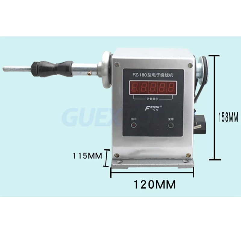 Imagem -02 - Contando Elétrica Máquina de Enrolamento tipo Ajustável Semi-automática Ferramenta de Enrolamento Industrial de Alta Velocidade Enrolador 0-9999 Contagem Faixa